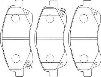 AISIN A1N190 - Тормозные колодки, дисковые, комплект parts5.com