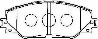 AISIN A1N129 - Тормозные колодки, дисковые, комплект parts5.com