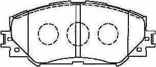 AISIN A1N128 - Тормозные колодки, дисковые, комплект parts5.com