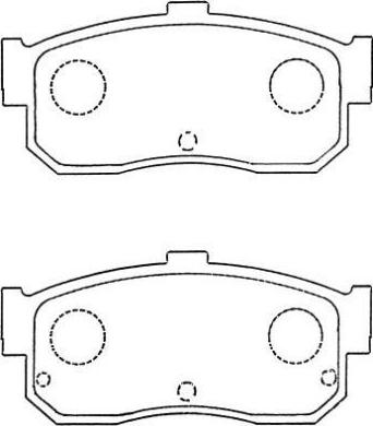 AISIN ASN-249 - Тормозные колодки, дисковые, комплект parts5.com