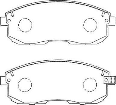 AISIN ASN-257 - Тормозные колодки, дисковые, комплект parts5.com