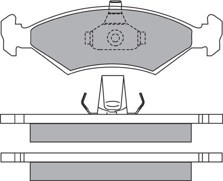 AISIN ASN-2069 - Тормозные колодки, дисковые, комплект parts5.com