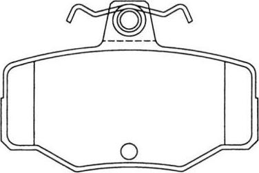 AISIN ASN-2008 - Тормозные колодки, дисковые, комплект parts5.com