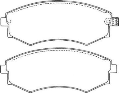 AISIN ASN-211 - Тормозные колодки, дисковые, комплект parts5.com