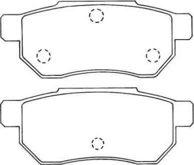 AISIN ASN-218 - Тормозные колодки, дисковые, комплект parts5.com