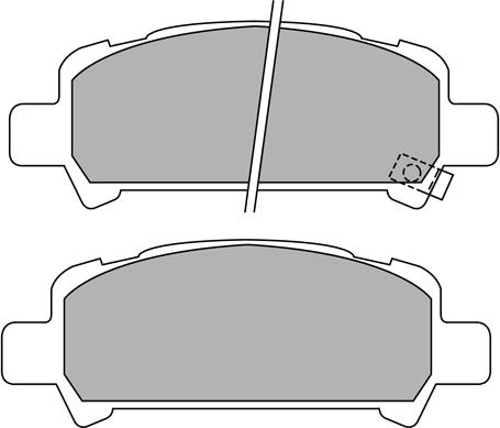 AISIN ASN-2175 - Brake Pad Set, disc brake parts5.com