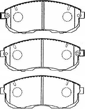 AISIN B1N019 - Тормозные колодки, дисковые, комплект parts5.com