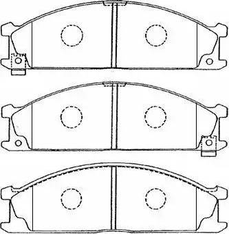 AISIN B1N011 - Тормозные колодки, дисковые, комплект parts5.com