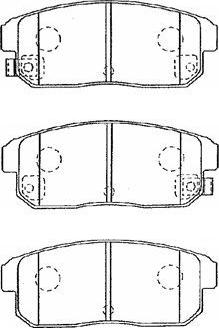 AISIN B2N040 - Тормозные колодки, дисковые, комплект parts5.com