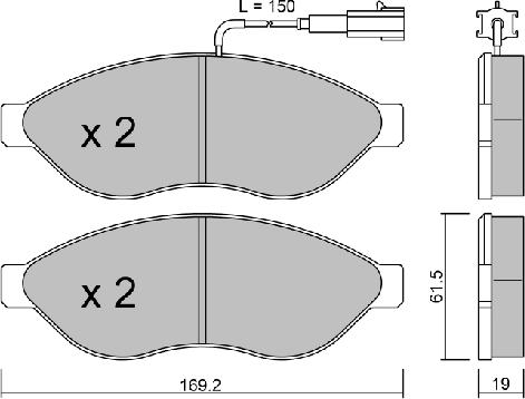 AISIN BPFI-1040 - Тормозные колодки, дисковые, комплект parts5.com