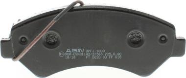 AISIN BPFI-1008 - Тормозные колодки, дисковые, комплект parts5.com