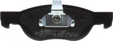 AISIN BPFI-1003 - Тормозные колодки, дисковые, комплект parts5.com