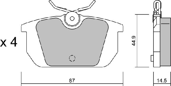 AISIN BPFI-2007 - Тормозные колодки, дисковые, комплект parts5.com