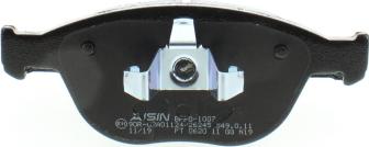 AISIN BPFO-1007 - Тормозные колодки, дисковые, комплект parts5.com