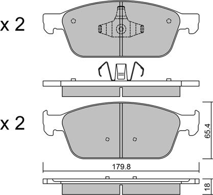 INTERBRAKE PD3371 - Тормозные колодки, дисковые, комплект parts5.com