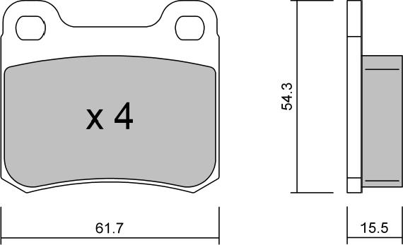 AISIN BPMB-2009 - Тормозные колодки, дисковые, комплект parts5.com