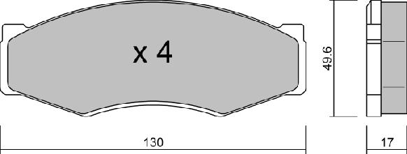 AISIN BPNI-1911 - Тормозные колодки, дисковые, комплект parts5.com