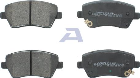 AISIN BPNI-1014 - Тормозные колодки, дисковые, комплект parts5.com