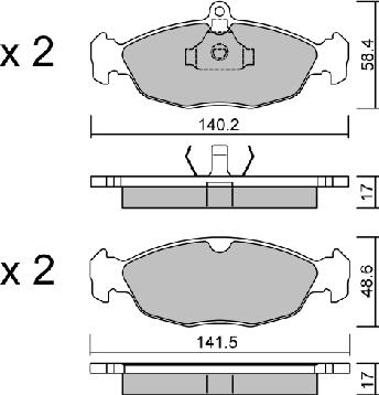 AISIN BPOP-1003 - Тормозные колодки, дисковые, комплект parts5.com