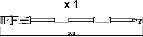 AISIN BPOPK-9320 - Сигнализатор, износ тормозных колодок parts5.com