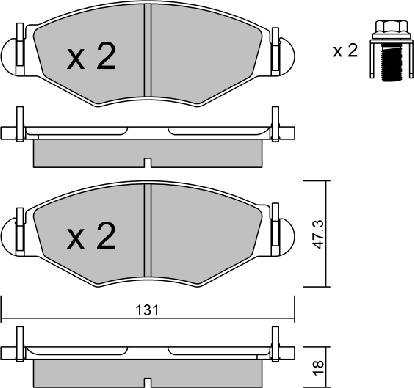 AISIN BPPE-1012 - Тормозные колодки, дисковые, комплект parts5.com