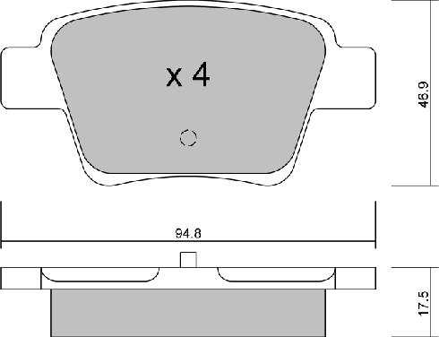 AISIN BPPE-2005 - Тормозные колодки, дисковые, комплект parts5.com