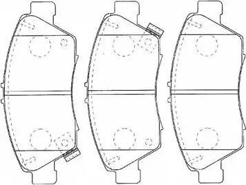 AISIN C1N041 - Тормозные колодки, дисковые, комплект parts5.com