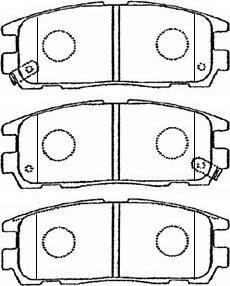 AISIN J2N016 - Тормозные колодки, дисковые, комплект parts5.com