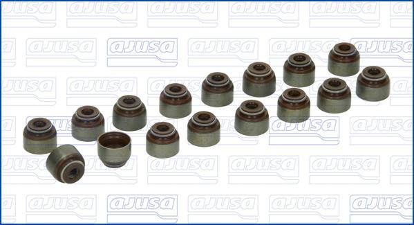 Ajusa 57016600 - Комплект прокладок, стержень клапана parts5.com