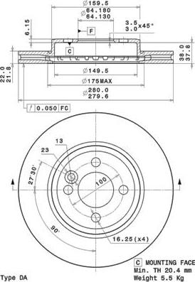 HELLA PAGID 8DD 355 113-751 - Тормозной диск parts5.com