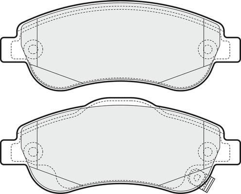 SAFELINE BRAKE PADS D3747 - Тормозные колодки, дисковые, комплект parts5.com