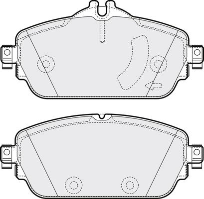 Mercedes-Benz 0004209703 - Тормозные колодки, дисковые, комплект parts5.com