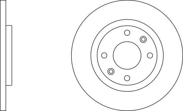 INTERBRAKE SDK6001 - Тормозной диск parts5.com