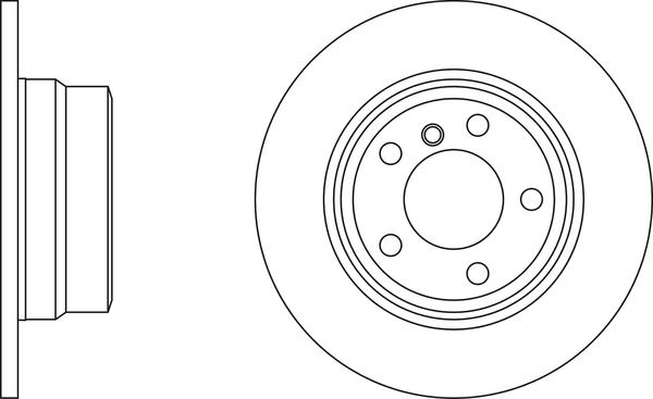 TRW DF4189 - Тормозной диск parts5.com