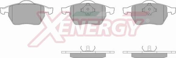 AP XENERGY X40485 - Тормозные колодки, дисковые, комплект parts5.com