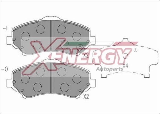 AP XENERGY X41265 - Juego de pastillas de freno parts5.com