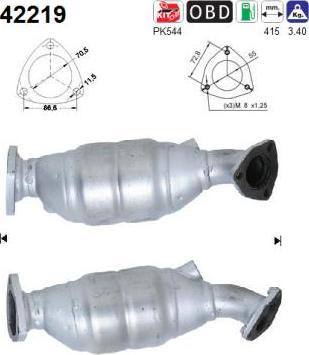 AS 42219 - Катализатор parts5.com