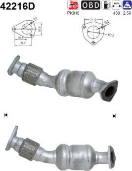 AS 42216D - Катализатор parts5.com