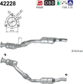 AS 42228 - Катализатор parts5.com