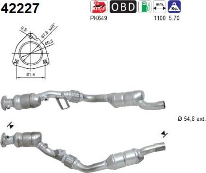 AS 42227 - Катализатор parts5.com