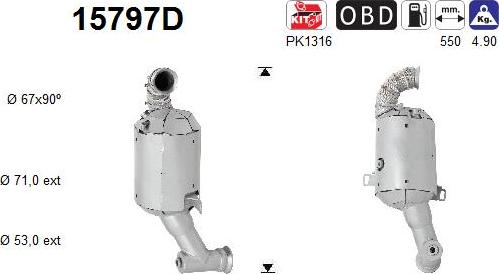 AS 15797D - Катализатор parts5.com