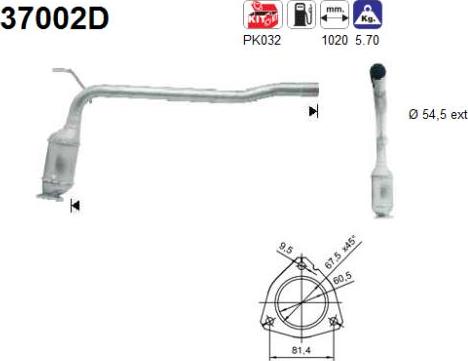 AS 37002D - Катализатор parts5.com