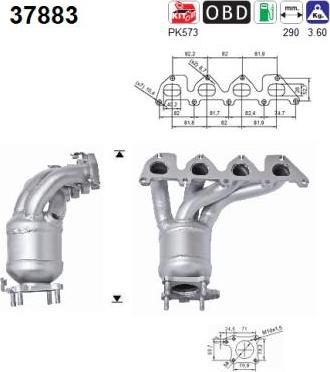 AS 37883 - Катализатор parts5.com