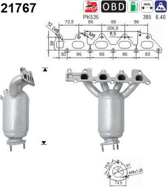 AS 21767 - Катализатор parts5.com