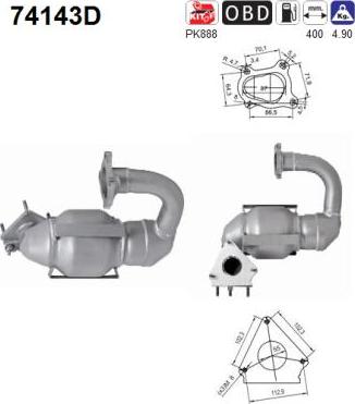 AS 74143D - Катализатор parts5.com