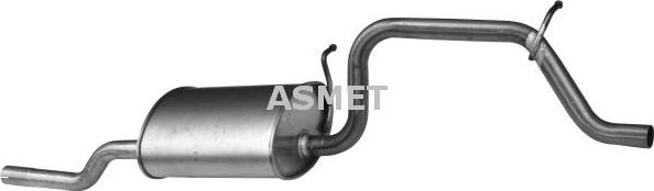 Asmet 05.148 - Глушитель выхлопных газов, конечный parts5.com
