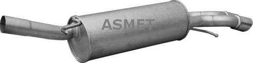 Asmet 06.023 - Глушитель выхлопных газов, конечный parts5.com