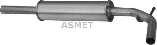 Asmet 19.010 - Средний глушитель выхлопных газов parts5.com