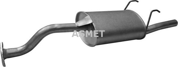 Asmet 13.012 - Глушитель выхлопных газов, конечный parts5.com