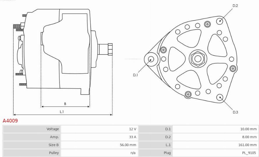 AS-PL A4009 - Генератор parts5.com